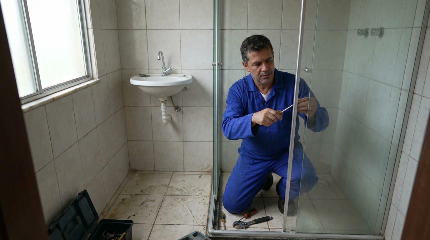 Reparo de box de vidro em Vitória‑ES